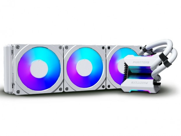 Phanteks、360mmオールインワン水冷「GLACIER ONE 360MP」に新色ホワイト追加