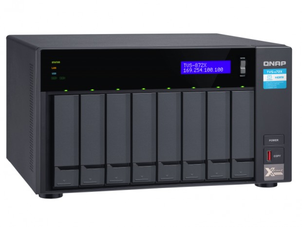 10ギガビットLANとCore i3-8100T搭載の高性能NAS、QNAP「TVS-x72X」シリーズ