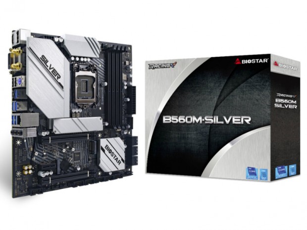 Intel B560採用のゲーミングMicroATXマザーボード、BIOSTAR「B560M-SILVER」など2種発売