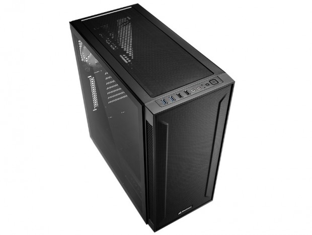 4基のARGBファンを搭載するフロントメッシュミドルタワー、SHARKOON「TG6M RGB」