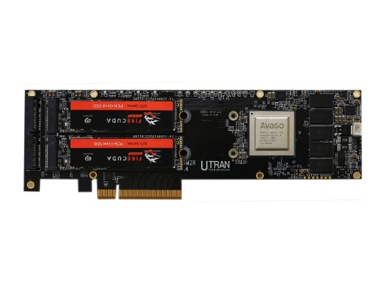 4枚のNVMe M.2 SSDを搭載できるハードウェアRAIDカード、UTran「UT34M2」発売
