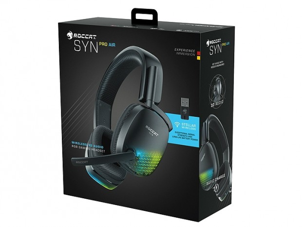 3Dオーディオ対応のワイヤレスゲーミングヘッドセット、ROCCAT「SYN PRO AIR」