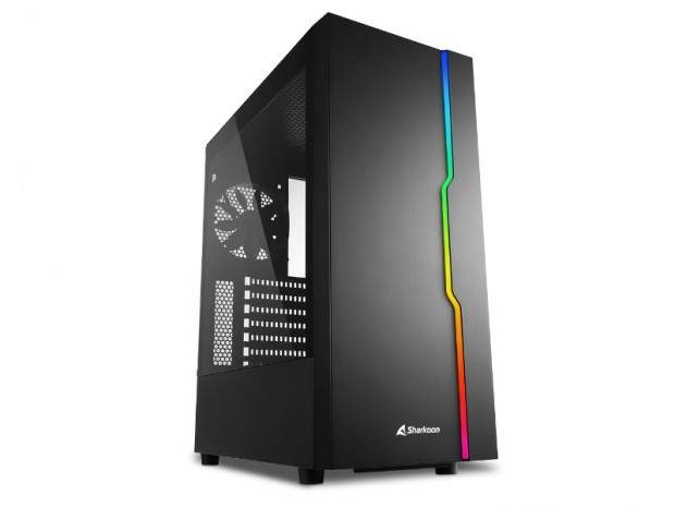 税抜7,000円台のフロントARGB搭載強化ガラスミドルタワー、SHARKOON「RGB SLIDER」