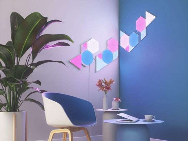 タッチやスマホ操作、音楽連動で色が変わるスマートLEDパネル