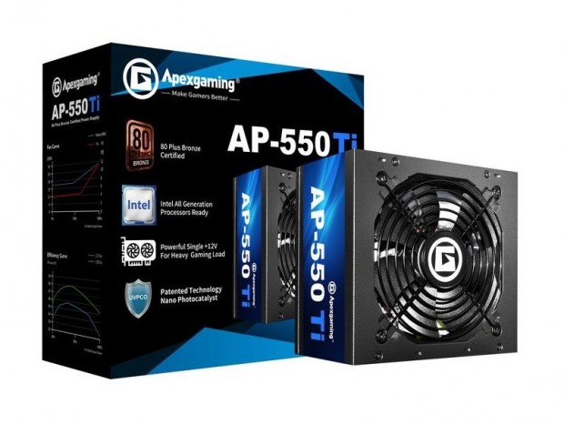 空気清浄機になる？光触媒効果を備えた異色の電源ユニット、Apexgaming「AP-550Ti-JP」