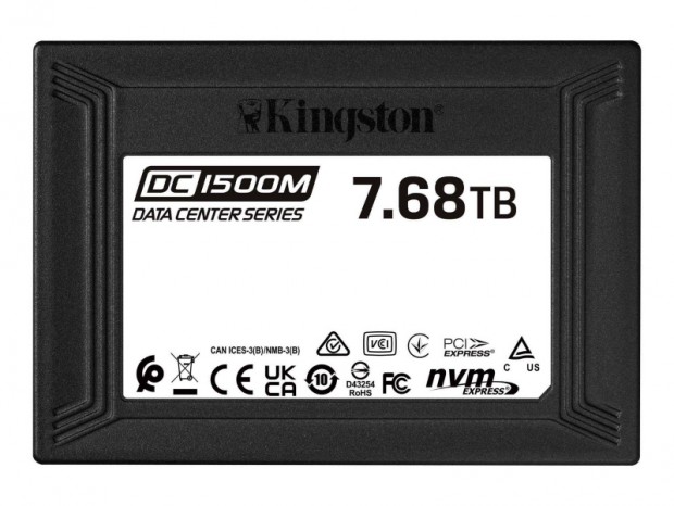 耐久性1DWPDのデータセンター向けU.2 SSD、Kingston「DC1500M」