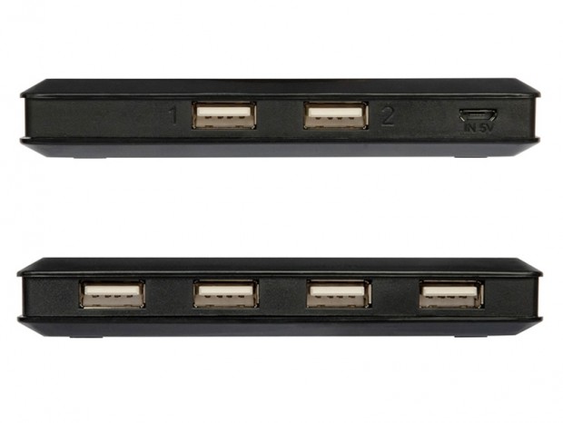 2台のPCで4台のUSB機器を切り替えて共有できる、USB切替器がアイネックスから