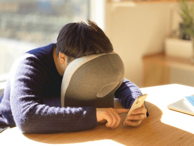 顔にピッタリフィットするお昼寝まくら「ハマる枕」がドスパラで発売