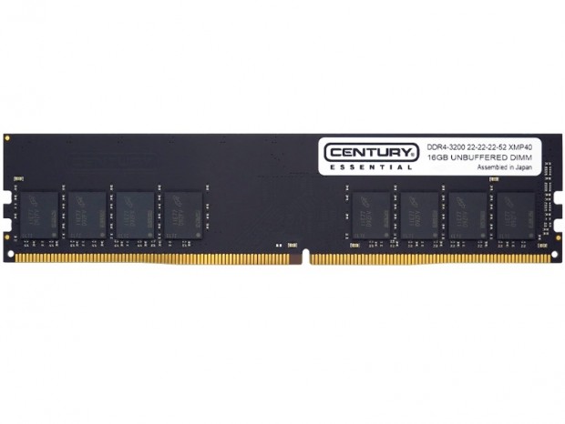 CENTURY ESSENTIAL、DDR4-4000対応の16GBメモリ「CE16G-D4U3200HXMP40」