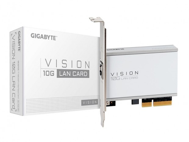 GIGABYTE「VISION」シリーズから、ホワイトの10ギガLANカード「VISION 10G LAN Card」