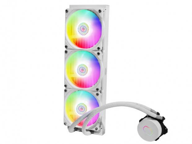 Cooler Master、第3世代デュアルチャンバーポンプ採用のAIO水冷にホワイトモデル追加
