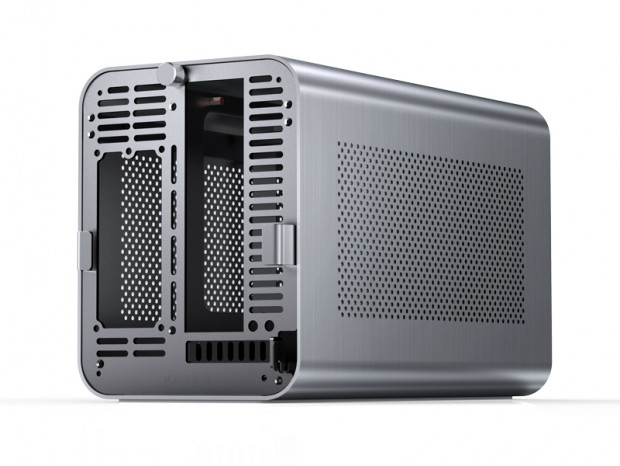 縦置きもできるCube型Mini-ITXケース、JONSBO「N1」