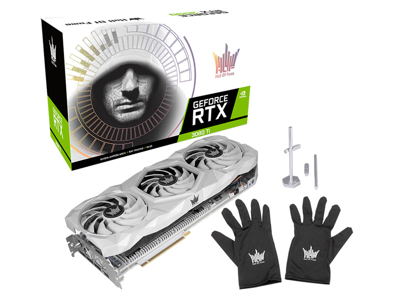 GALAKURO、HOFシリーズに属する白いGeForce RTX 3080 Tiグラフィック