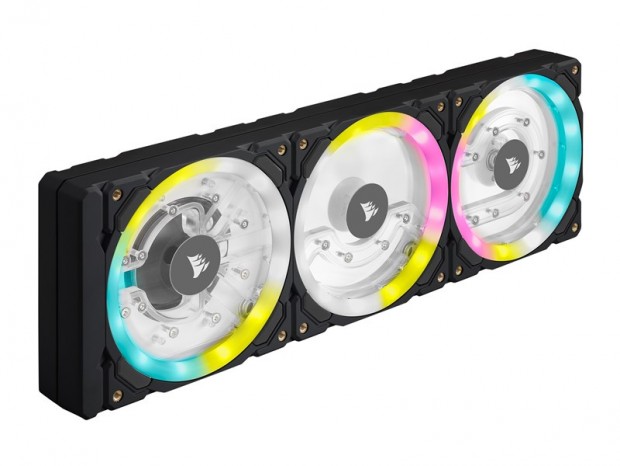 CORSAIR、トリプルリング型の魅せるポンプ一体型リザーバー「XD7 RGB」