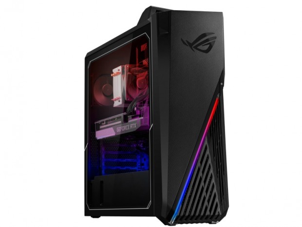 キャリングハンドルを備えたRyzenミドルタワーPC、ASUS「ROG Strix GA15」