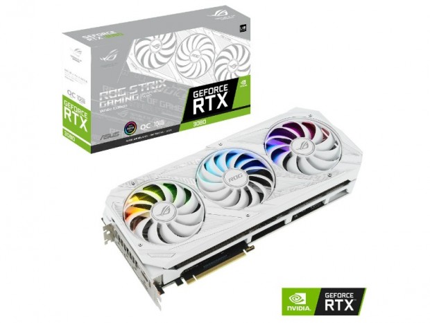 ASUS、白いRTX 3080などLHR版GeForce RTX 30シリーズ計4モデル発売