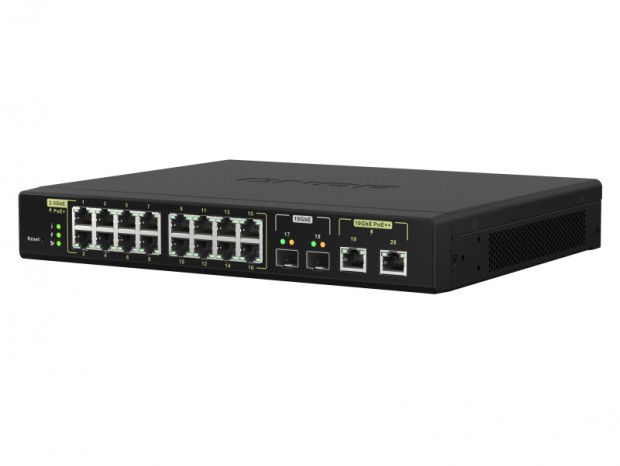 PoE++と10ギガビットLAN対応のマネージドスイッチ、QNAP「QSW-M2116P-2T2S」