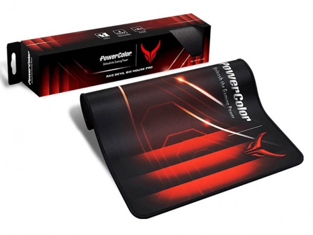 PowerColor、ゆったり800mm幅の大型マウスパッド「Red Devil Gaming Mouse Pad」