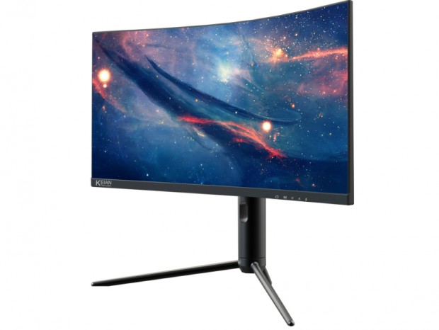 165Hz対応の31.5型WQHD量子ドット曲面ゲーミング液晶、恵安「KIG320QD-G」