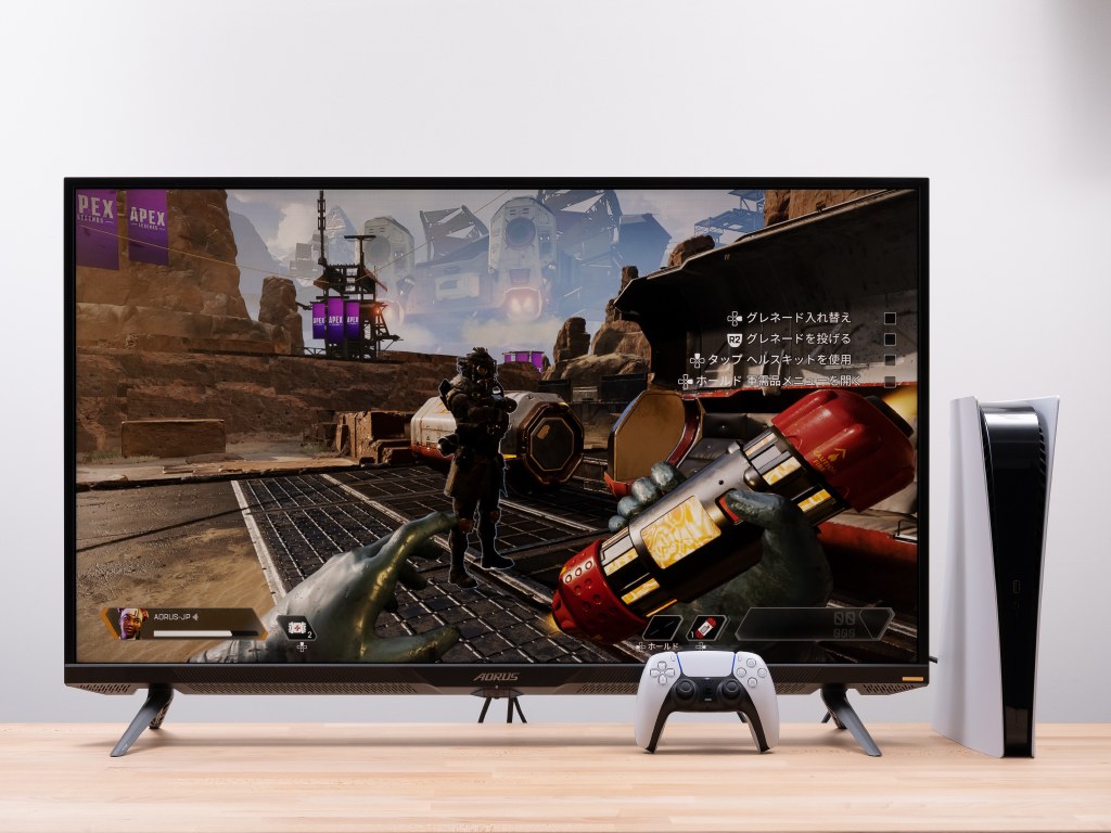 GIGABYTE「AORUS FV43U」検証:PCからPS5まで幅広く使える大画面43型4K