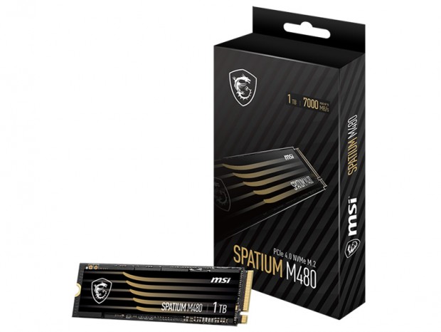 MSI初のSSD「SPATIUM M480 PCIe 4.0 NVMe M.2 1TB/2TB」国内発売