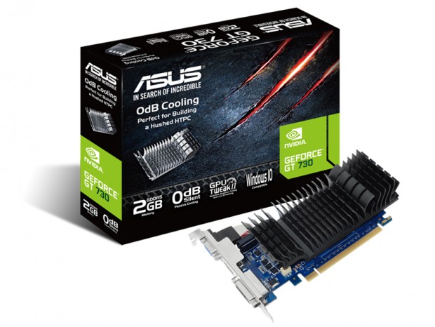 ファンレス、ロープロ仕様のGT 730、ASUS「GT730-SL-2GD5-BRK」発売