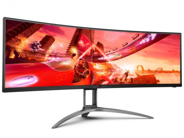 165Hz/1ms対応の49型Dual QHD曲面ゲーミング液晶、AOC「AG493UCX2」