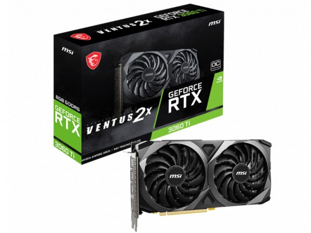 MSI、トルクスファン3.0採用の「VENTUS 2X」にLHR版GeForce RTX 3060 Tiモデル追加