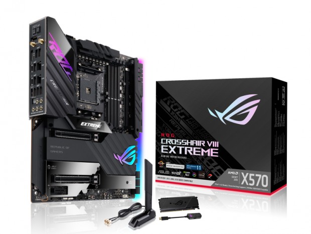 ASUS、18+2フェーズ電源搭載のE-ATXファンレスX570「ROG CROSSHAIR VIII EXTREME」