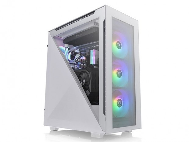 Thermaltake、ハーフカット強化ガラス採用ミドルタワー「Divider 500 TG ARGB」シリーズ