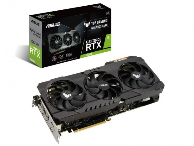 ASUS「TUF Gaming」、3連ファンクーラー搭載のLHR版GeForce RTX 3080発売