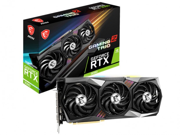 TRI FROZR2搭載、MSI「GeForce RTX 3080 GAMING Z TRIO 10G LHR」発売