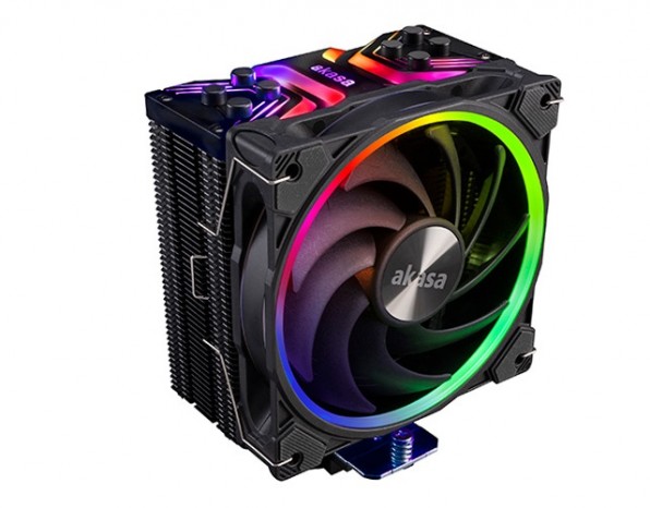 アドレサブルRGB LED内蔵のスリムサイドフロー、Akasa「Soho H4」