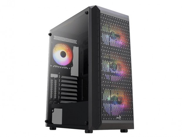 Aerocool、フロント全面通気孔の魅せる高エアフローミドルタワー「Beam」