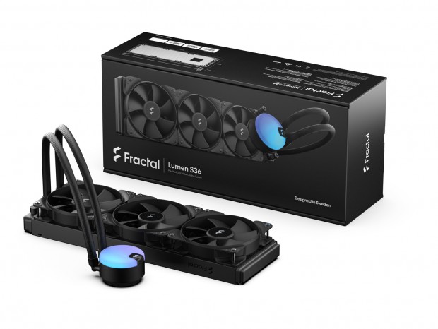 90°回転ヘッド採用のコストパフォーマンスAIO水冷、Fractal Design「Lumen」シリーズ