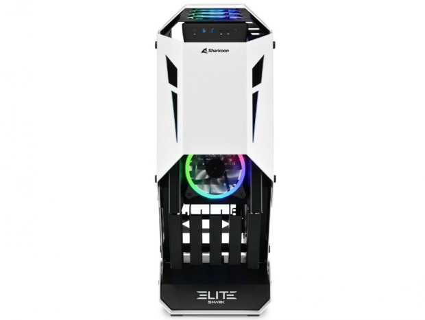 8台のファンを搭載できるオープンフレームケース、SHARKOON「ELITE SHARK CA700」