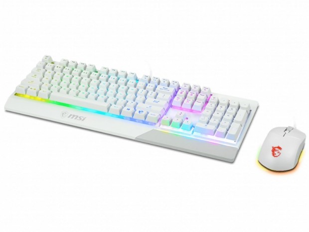 MSIのゲーミングデバイスセット「VIGOR GK30 COMBO JP」に新色ホワイト登場