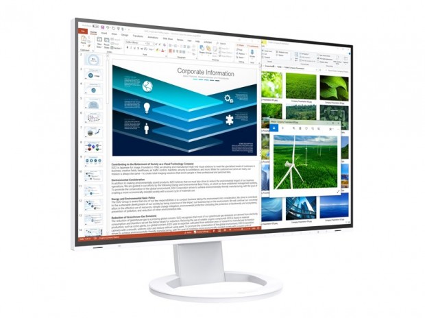 EIZO、ノートPCとType-Cケーブル1本で接続できる24.1型のWUXGA液晶「FlexScan EV2485」