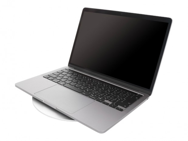 耐荷重50kgのノートPC/ディスプレイ向け360°回転スタンドがオウルテックから
