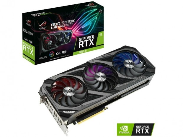 ASUS ROG STRIX、大型3連ファンクーラー搭載のLHR版GeForce RTX 3060 Ti発売