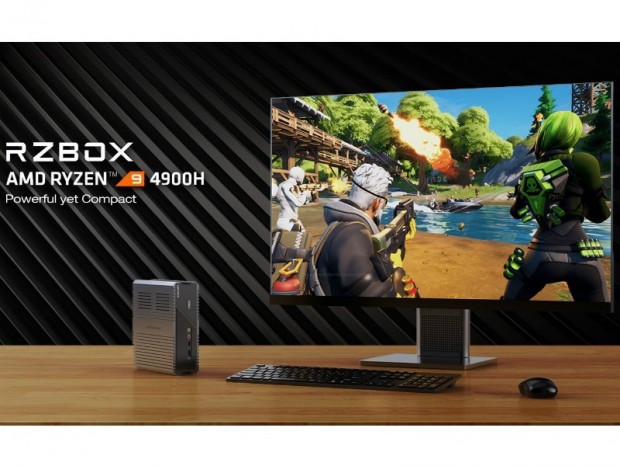 約7インチ角のRyzen 9 4900H搭載ゲーミングPC、CHUWI「RZBOX」