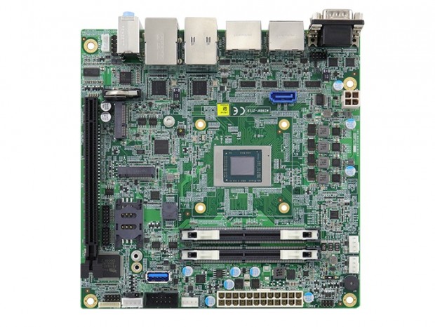 4Kの4画面出力に対応するRyzen Embedded V2000搭載Mini-ITXマザー、iBASE「MI989」
