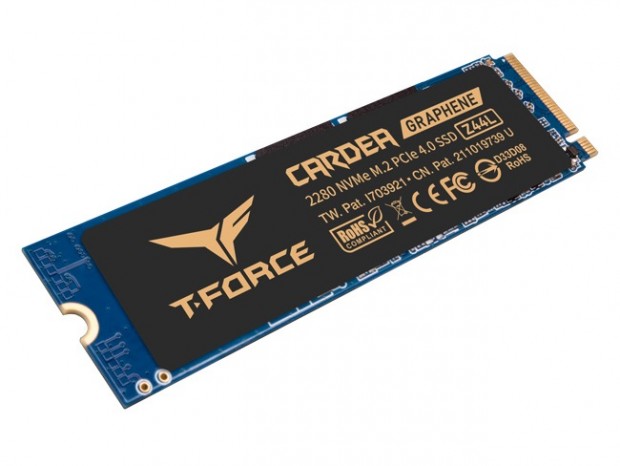 超薄型グラフェンヒートシンク搭載のエントリーPCIe4.0 SSD、Team「CARDEA Z44L」
