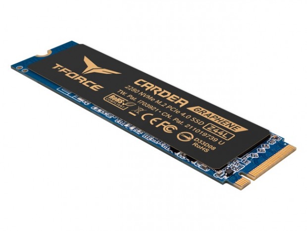 超薄型グラフェンヒートシンク搭載のエントリーPCIe4.0 SSD、Team「CARDEA Z44L」
