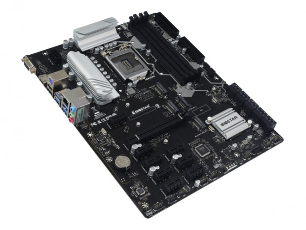 9台のVGAを搭載できるマイニング向けZ590マザーボード、BIOSTAR「TZ590-BTC DUO」
