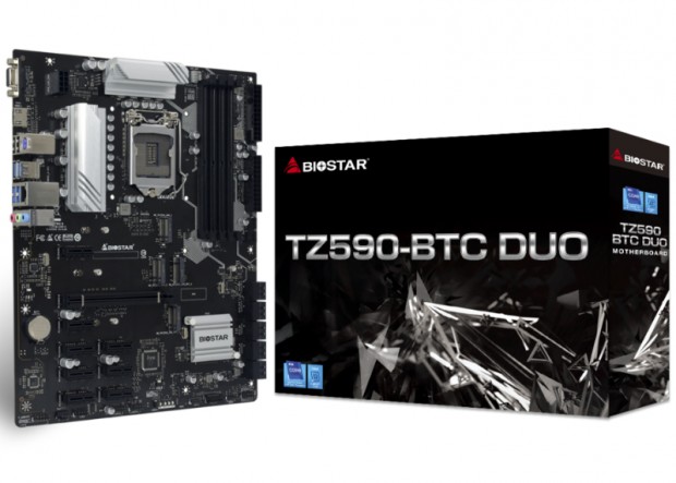 9台のVGAを搭載できるマイニング向けZ590マザー、BIOSTAR「TZ590-BTC DUO」国内発売決定