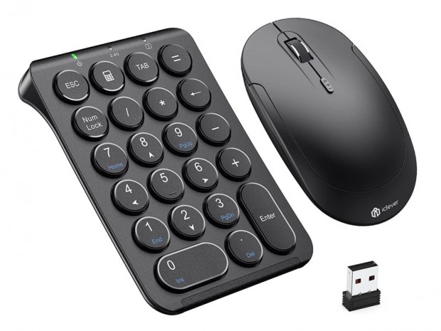 iClever、超薄型テンキー＆マウスのワイヤレスコンボ「IC-KP09Combo」発売