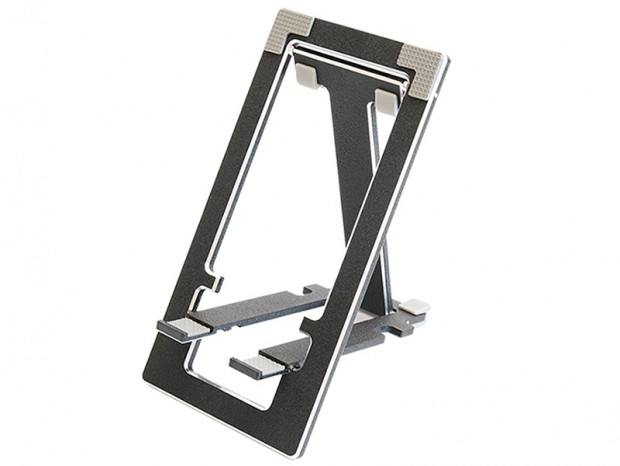 厚さ3.6mmで携帯できるアルミ合金製のスマホスタンドが上海問屋から