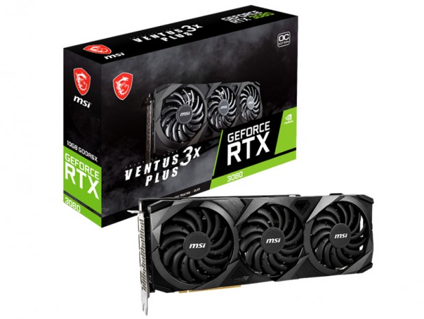 LHR対応、MSI「GeForce RTX 3080 VENTUS 3X PLUS 10G OC LHR」発売