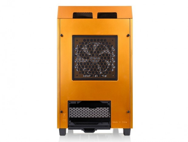 Thermaltake、Mini-ITXケース「The Tower 100」に豪華な新色Metallic Gold登場